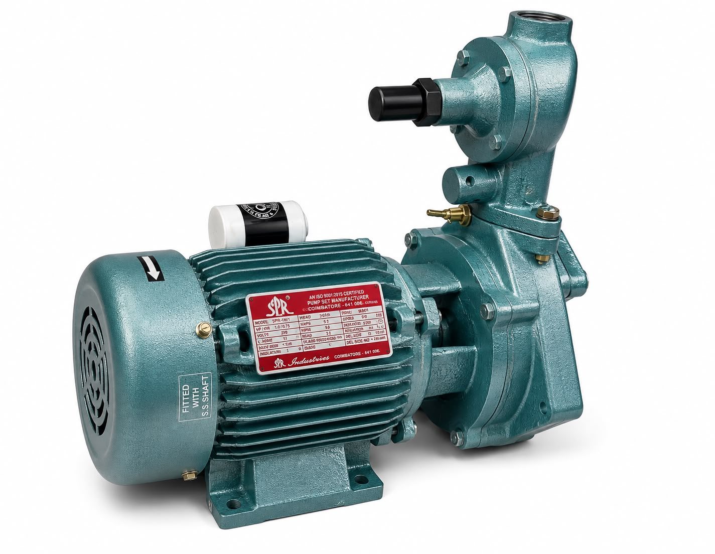 Self-priming pump, close-up studio shot