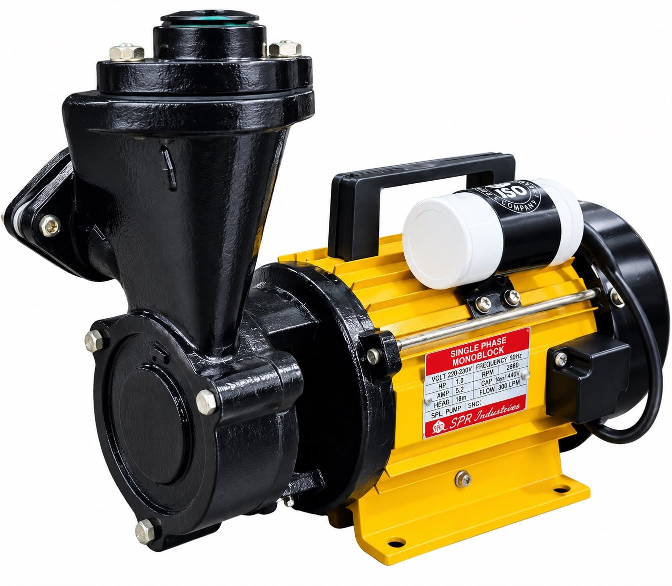 Self-priming mini monobloc pump